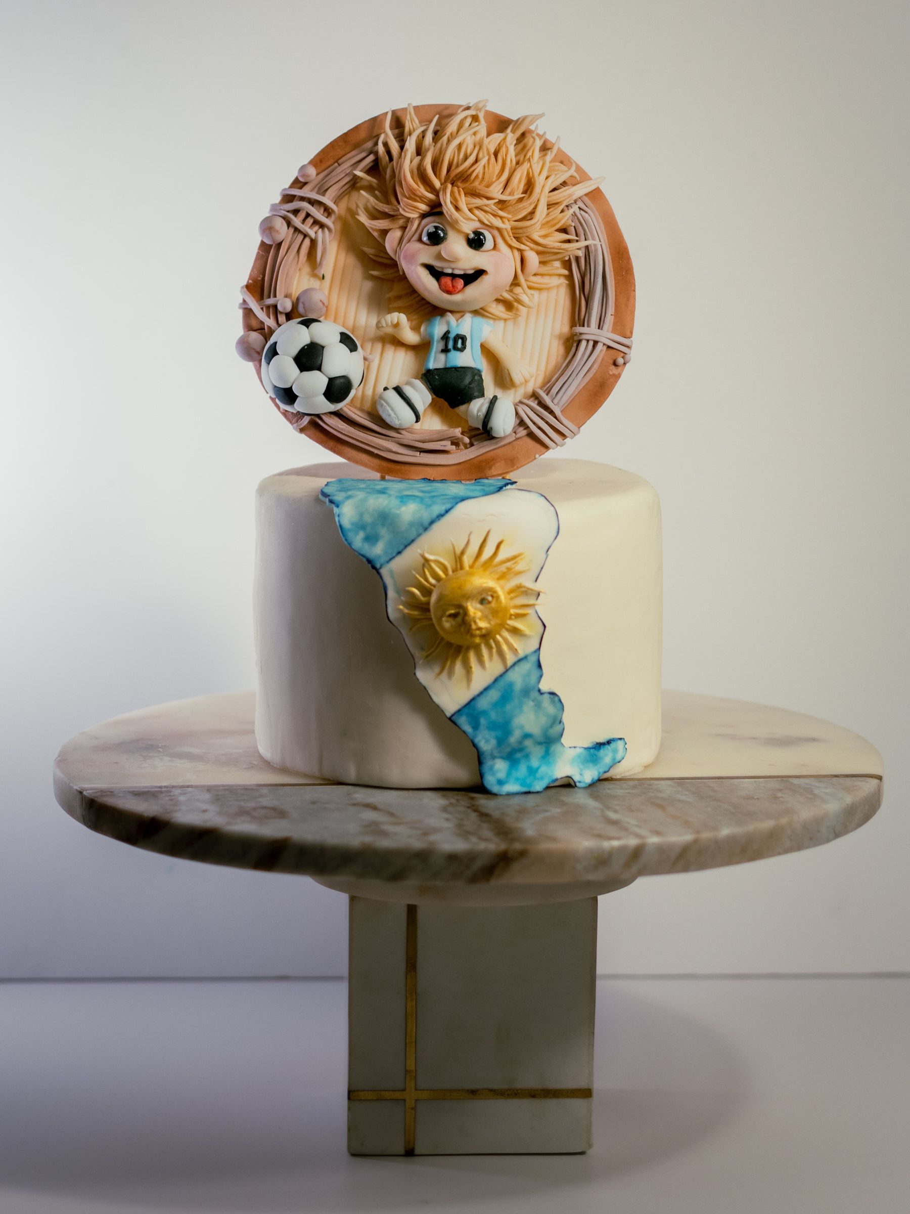 Football lion and Argentina design